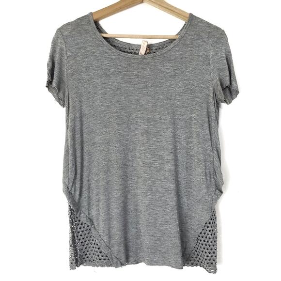 Bailey 44 | Gray Soft Mesh Back Top - Picture 1 of 4